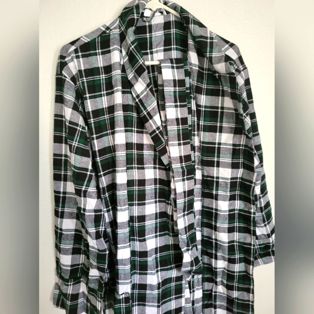 Men's Flannel Bathrobe